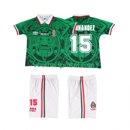 Mexico HERNANDEZ 15 Retro Kind Thuis Tenue 1998
